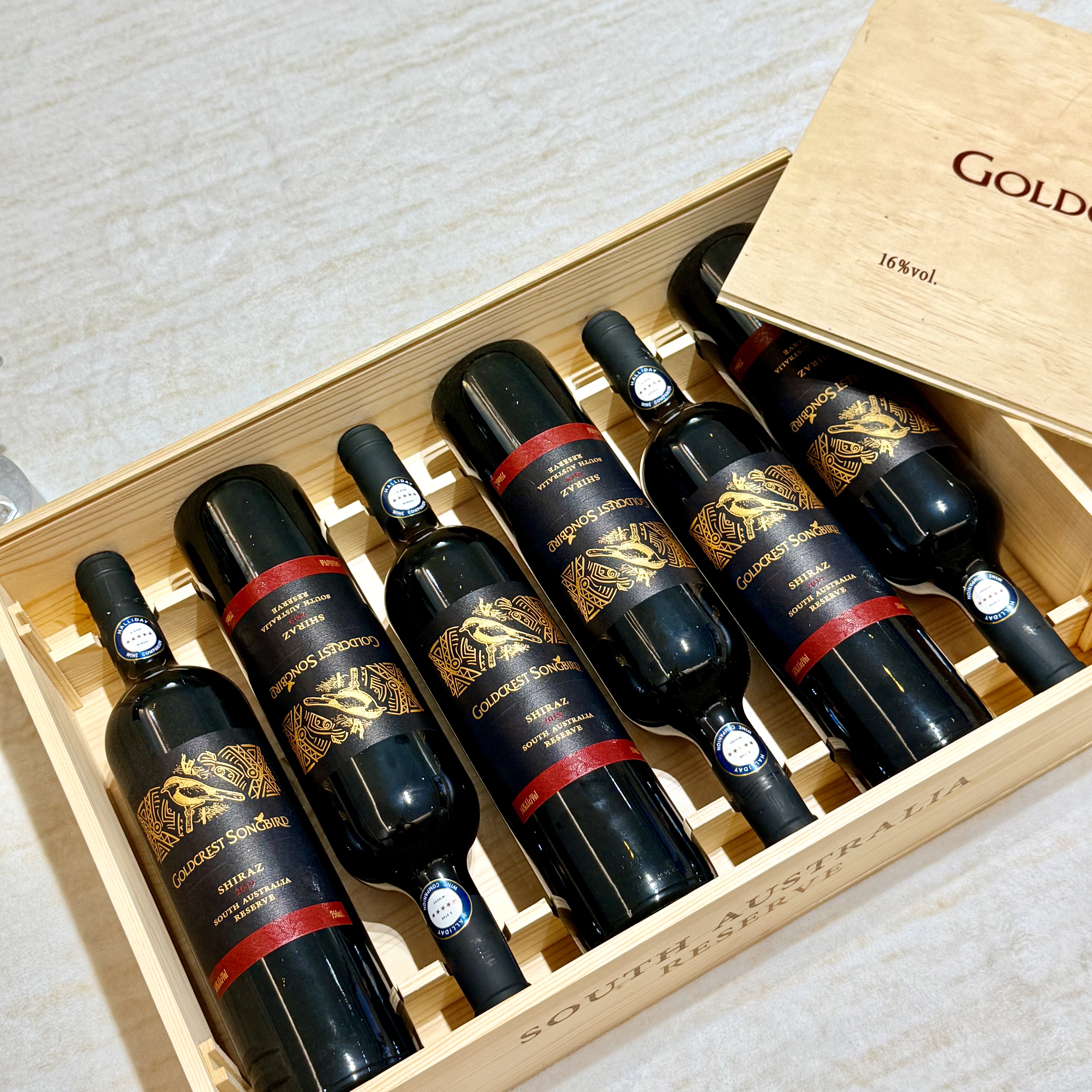 可蜜瑞澳州原瓶进口红酒 金冠雀西拉16度干红葡萄酒整箱750ml*6瓶礼盒装 实拍图