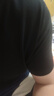 【京东直采】重磅纯棉 圆领短袖男款t恤衣服女士t恤服装真5折专场 黑色（短袖） 4XL （170-190斤） 实拍图