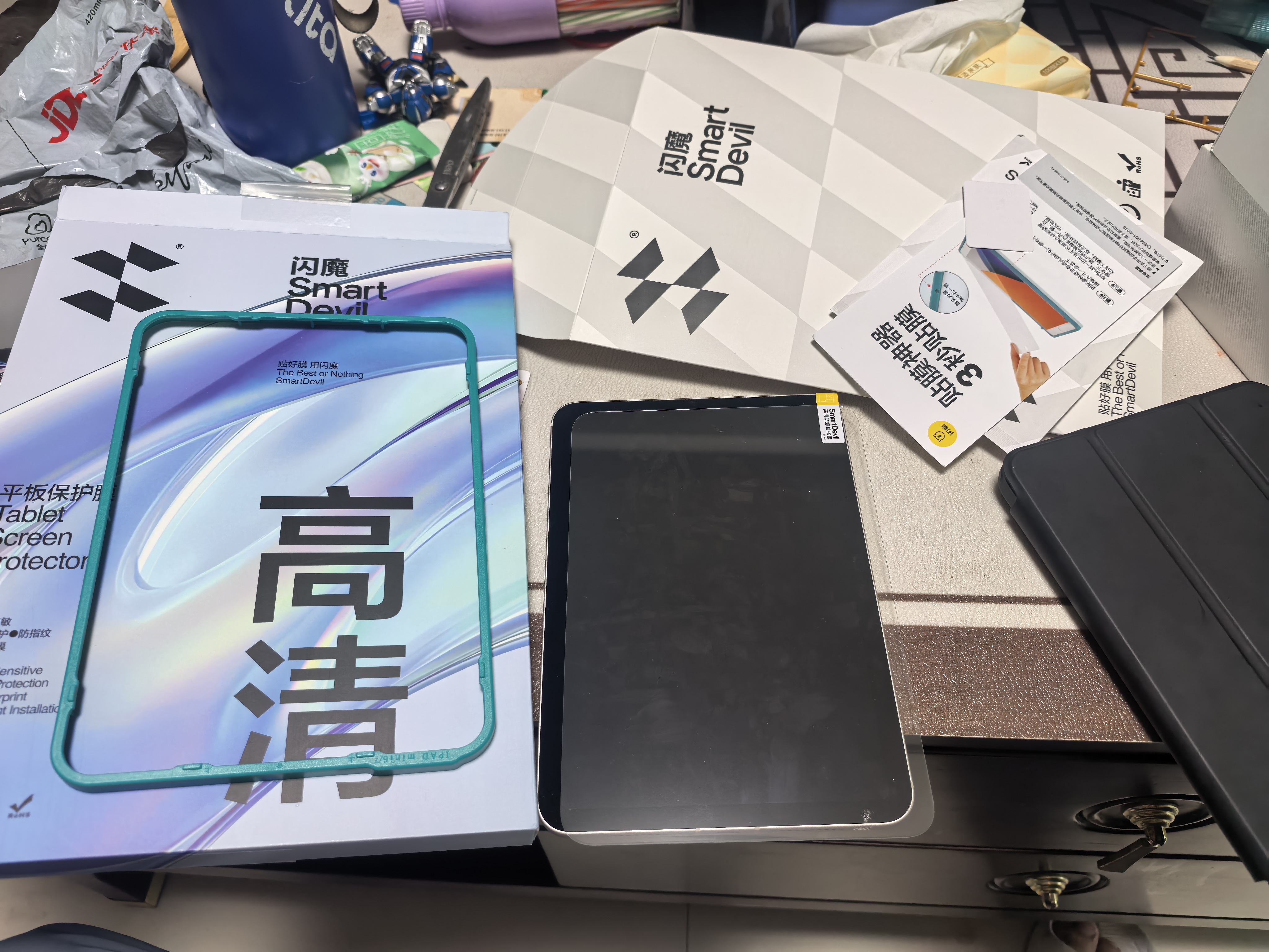闪魔适用iPad mini7/6钢化膜8.3英寸2024/21新款A17Pro芯片平板电脑贴膜全屏防摔抗指纹高清保护膜 实拍图
