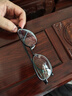 依视路（ESSILOR） 钻晶系列高清耐磨防蓝光近视超薄镜片专业配度数眼镜架男女镜框 现片2片装 来架加工 镜框+依视路膜岩高清1.60现片 实拍图