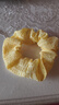 高级感小清新大肠发圈可爱甜美发绳扎头发发饰糖果色女孩头绳头饰 黄色 实拍图