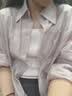 DZZIT地素衬衫夏季几何花布衬夏日活力上衣女3J2D3026A 黑色 S 实拍图