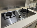 林内（Rinnai）燃气灶家用5kW大火力双眼猛火灶具嵌入式二级能效天然气 可调节灶2E08M 实拍图