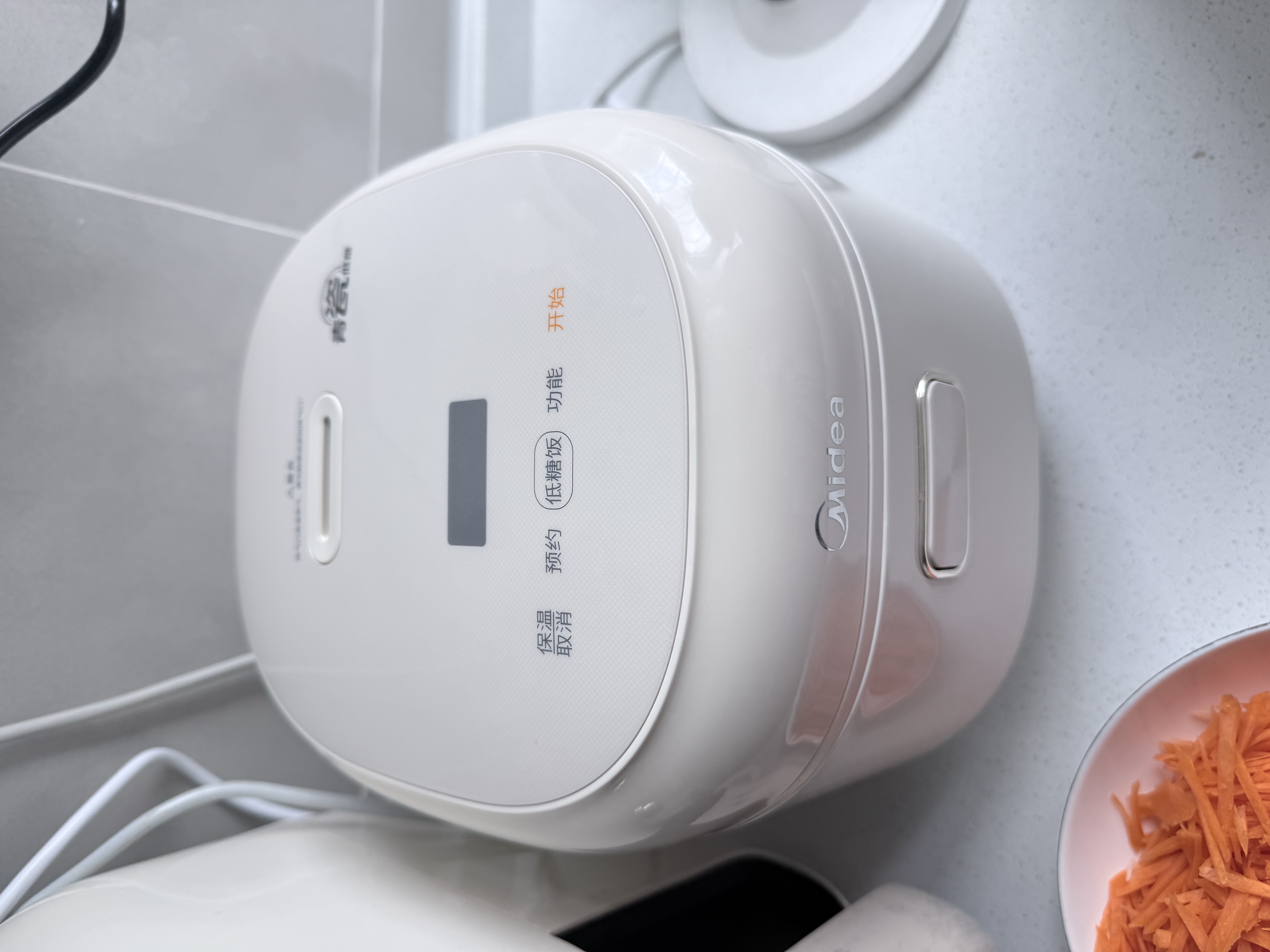 美的（Midea）0氟有钛低糖电饭煲小型2-3人2升青瓷电饭锅上盖加热沥糖釜低糖饭家用迷你MB-RC207L 实拍图