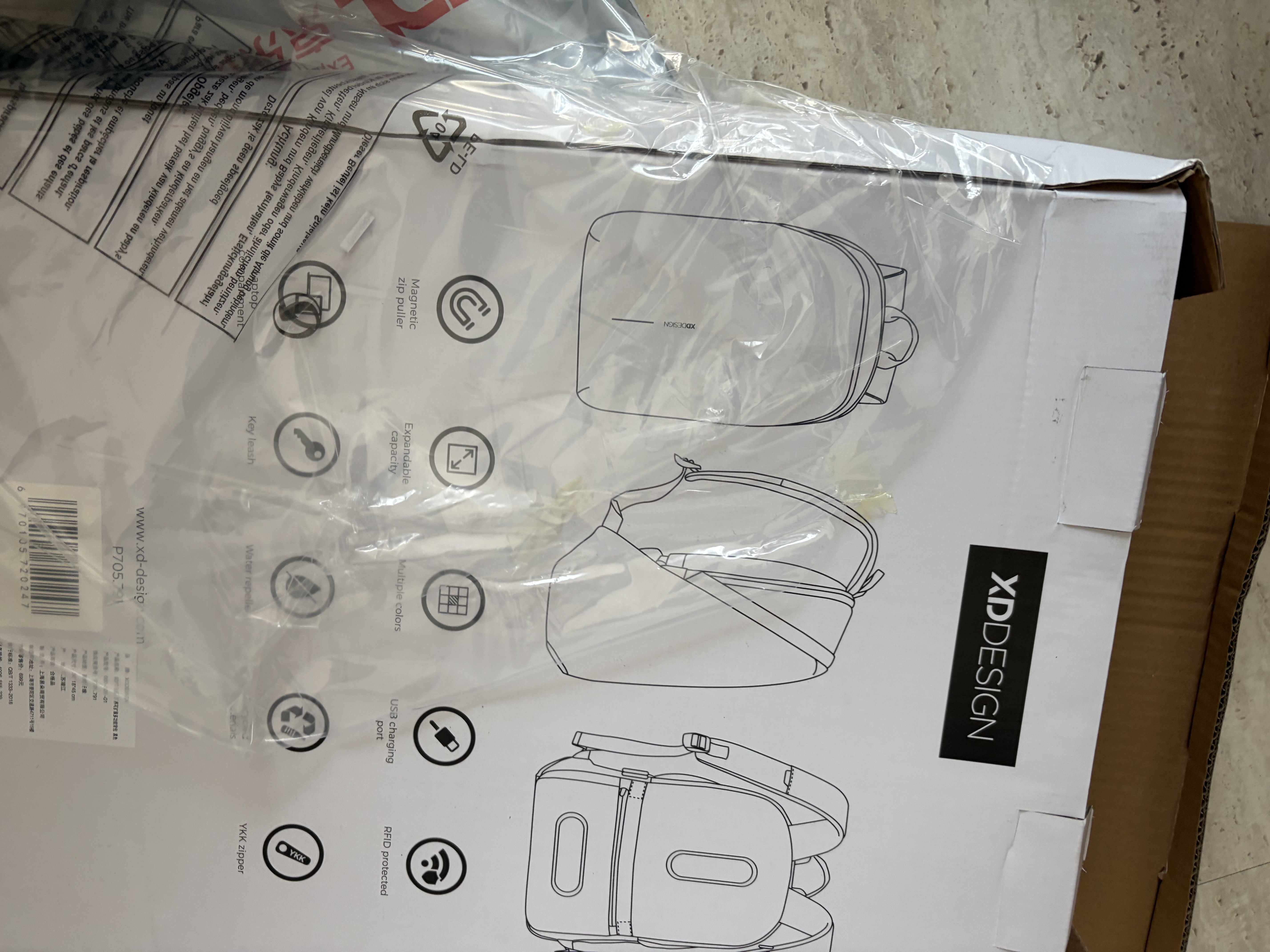XDDESIGN爱思迪SOFT女士双肩包男士背包书包出差15.6英寸旅行七夕节经典黑 实拍图