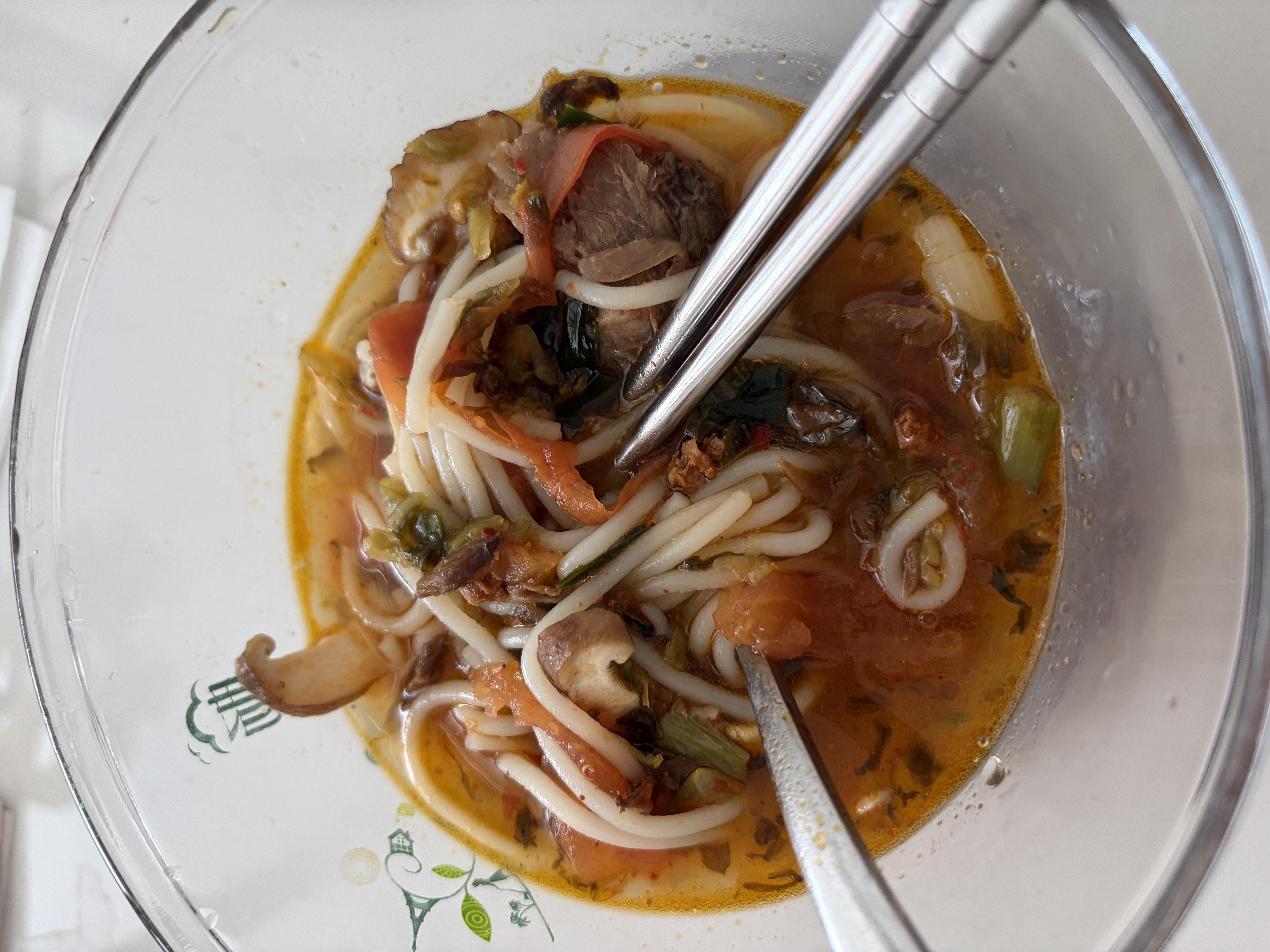 滇园（dianyuan）三口味菌菇小锅米线 云南特色鸡枞牛肝松茸过桥米线方便米粉948g 实拍图