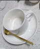 友来福咖啡杯套装描金白色轻奢220ml茶杯陶瓷欧式咖啡杯办公室 实拍图