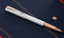 派克（PARKER）生日礼物签字笔宝珠笔签名笔高端轻奢商务练字笔学生男女定制刻字礼盒伴手礼上岸礼物成人礼 豪华月光白玫瑰金夹宝珠笔 +虎嗅蔷薇礼盒 实拍图