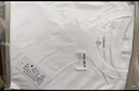 立蒙（LIMENG）男女装素色180g全棉短袖t恤圆领宽松体恤打底衫 白色 L 实拍图