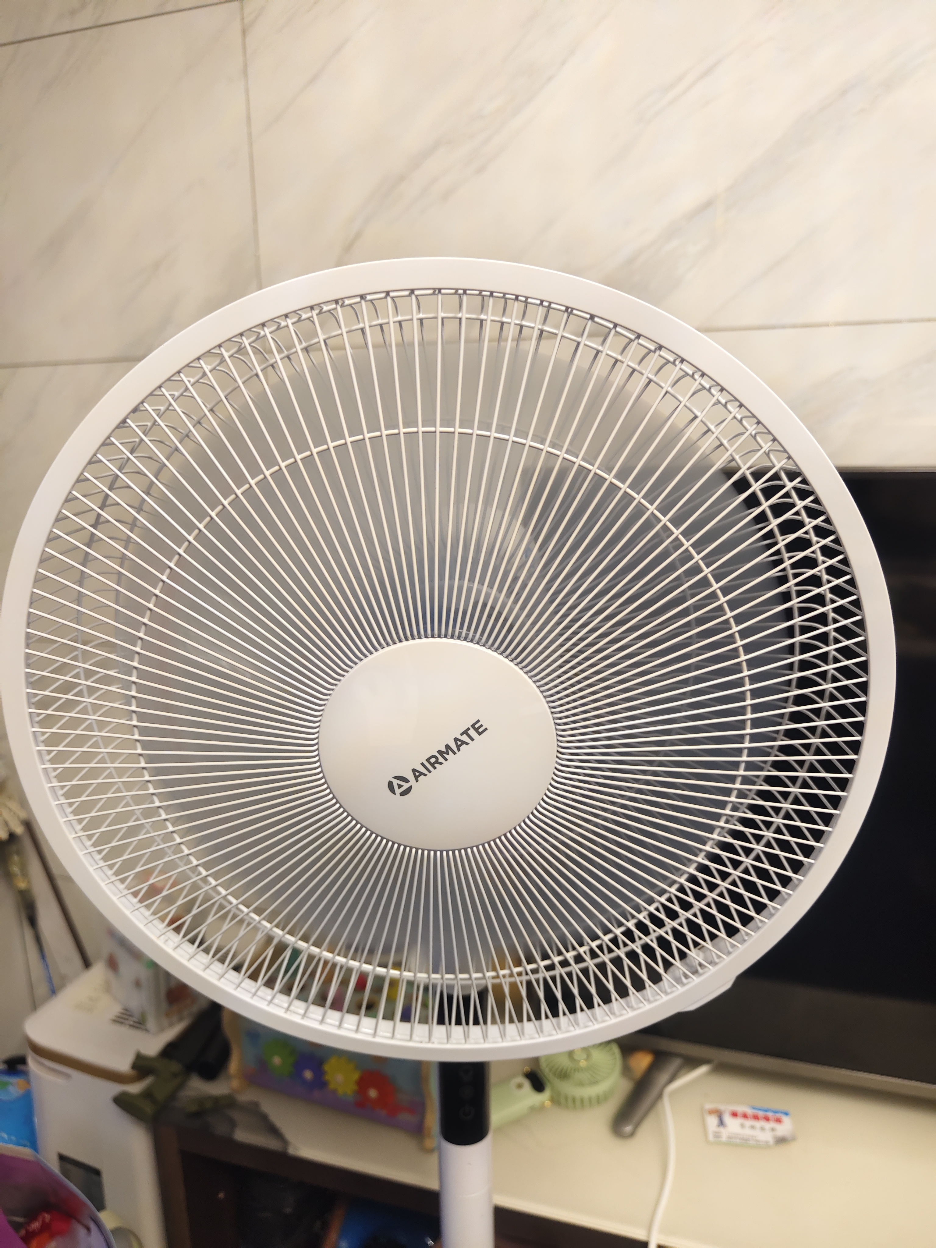 艾美特（AIRMATE）【直流变频】电风扇家用大风力智能遥控落地扇卧室安静轻音一级能效空气循环扇摇头节能小风扇 实拍图