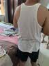浪莎2件男士背心男纯棉中老年老头透气夏季汗衫跨栏吊带运动打底杉 【纯棉透气】白色+麻灰色 XL 实拍图