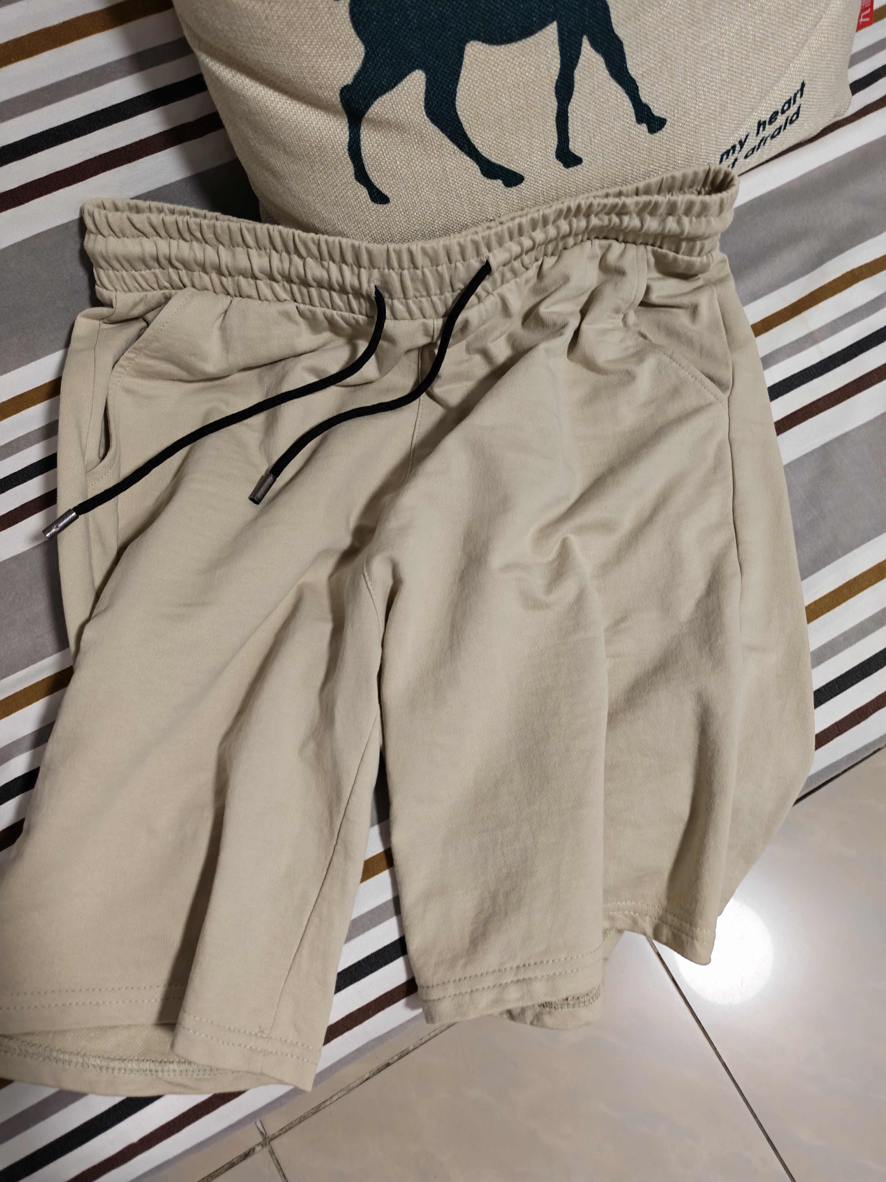 班尼路（Baleno）短裤男夏季重磅纯棉休闲百搭男士五分裤外穿宽松大码运动透气中裤 实拍图