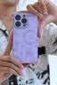 圣图朗液态小羊皮草莓小熊适用iphone17promax苹果15手机壳13新款14plus高级感女12全包16卡通男11保护套 液态小羊皮草莓小熊-草紫色 iPhone 14 Pro 实拍图
