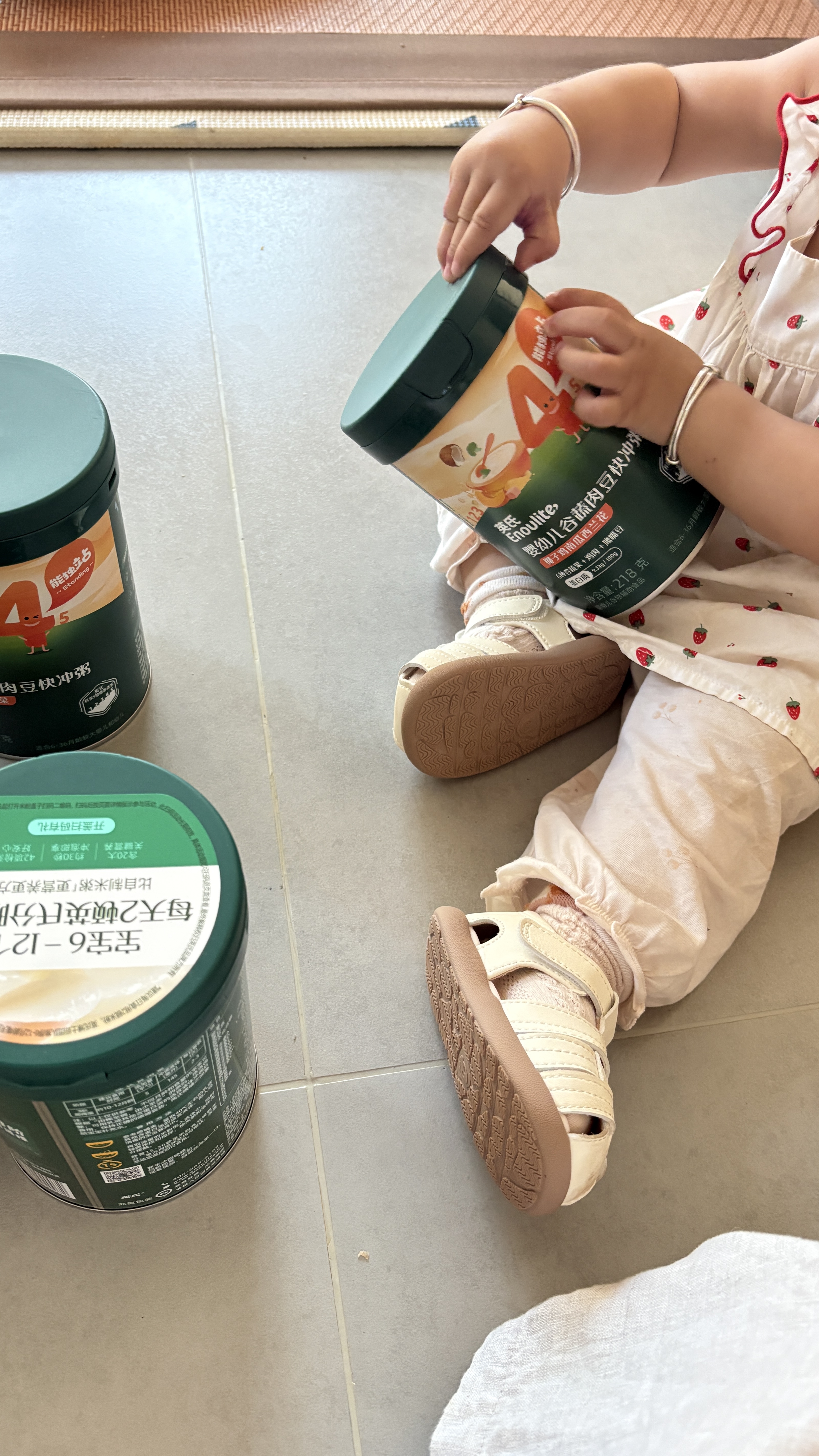 英氏婴儿营养辅食粥胡萝卜虾玉米菠菜218g 宝宝即食冲泡粥快冲粥10月+ 实拍图