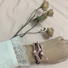 扎头发皮筋简约小清新头绳女韩版百搭森女系发圈成人扎马尾皮筋个性潮学生发绳头花扎头发饰品 5#12根盒装韩粉色 实拍图