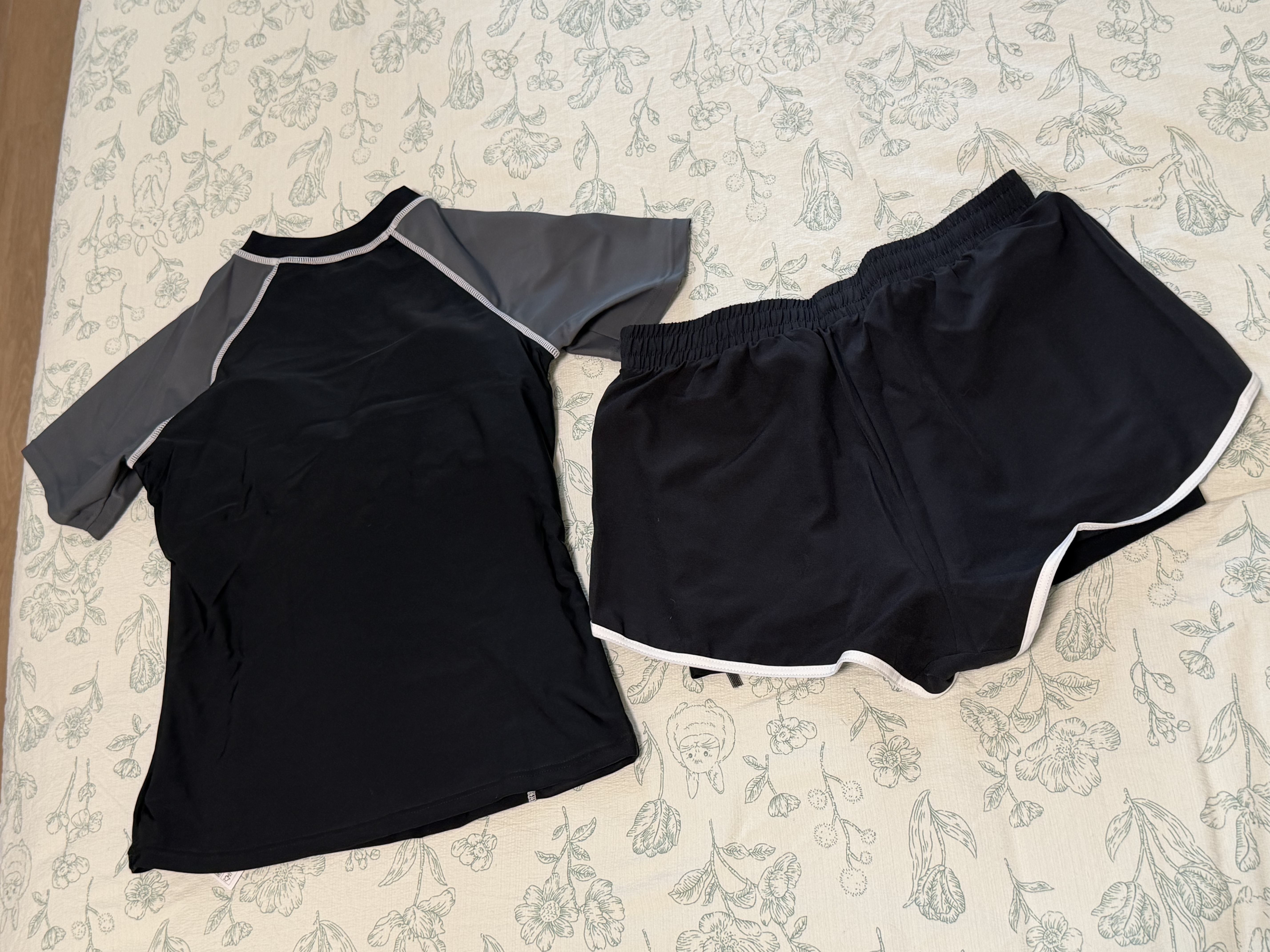安踏（ANTA）泳衣女士保守遮肉显瘦泳装分体速干游泳衣海边度假泡温泉泳衣大码 实拍图