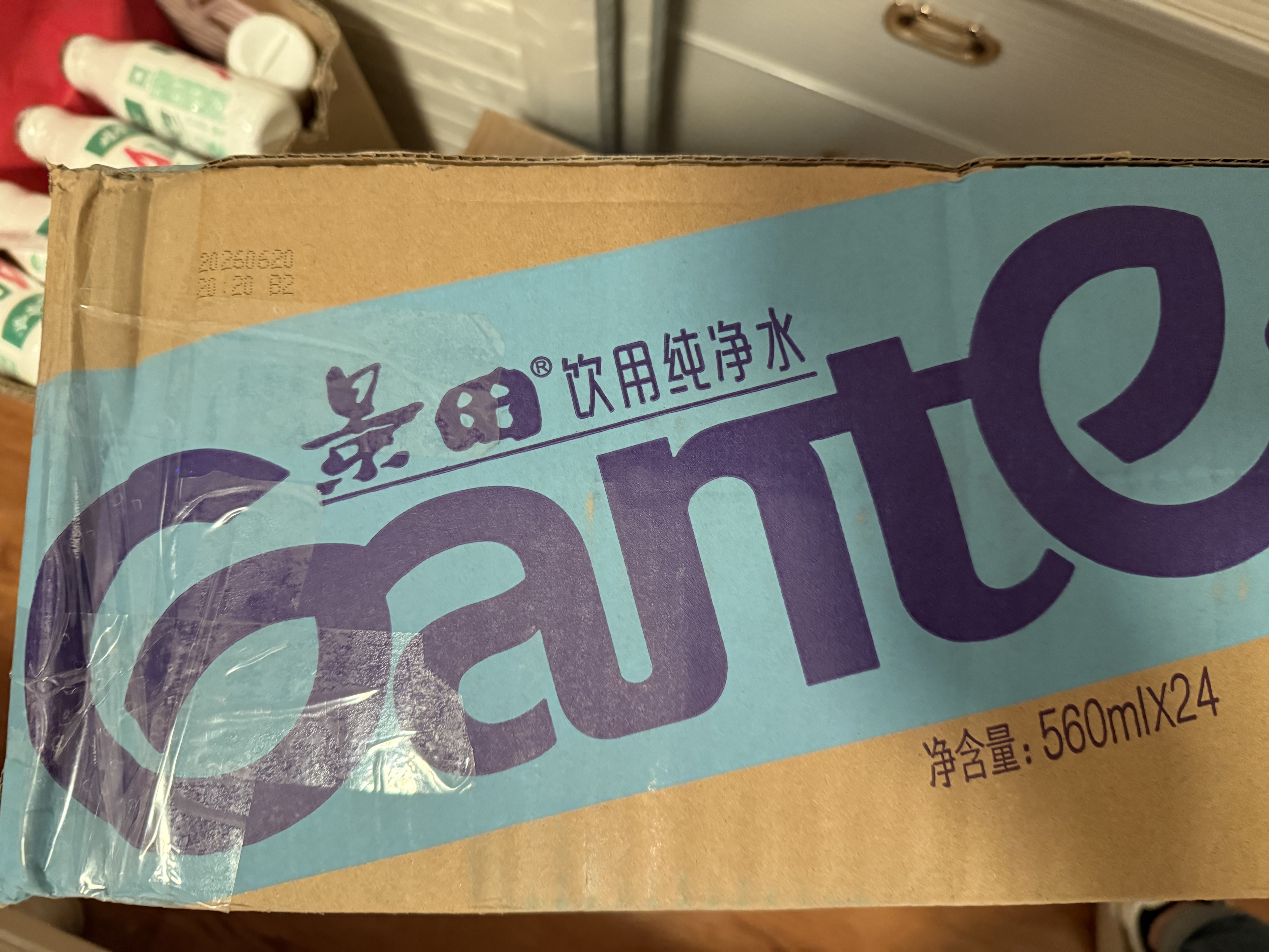 景田饮用纯净水 560ml*24瓶 箱装塑膜装 会议办公用水 家庭健康饮用水 实拍图