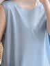 浪莎女士无袖冰丝睡裙女夏季薄款凉感背心柔顺家居服可外穿2026蓝色 实拍图