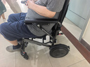 护卫神电动轮椅车老人专用轻便可折叠旅行智能全自动无刷小金刚W76003 【7】升级拉杆款/12安锂电池/电助推/LED尾灯 此款搭载“专利防翻系统” 实拍图