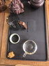 整块仿乌金石茶盘家用简约石头托盘功夫茶具茶海石材大号茶台 仿乌金茶盘50CM*30CM 长方形 实拍图