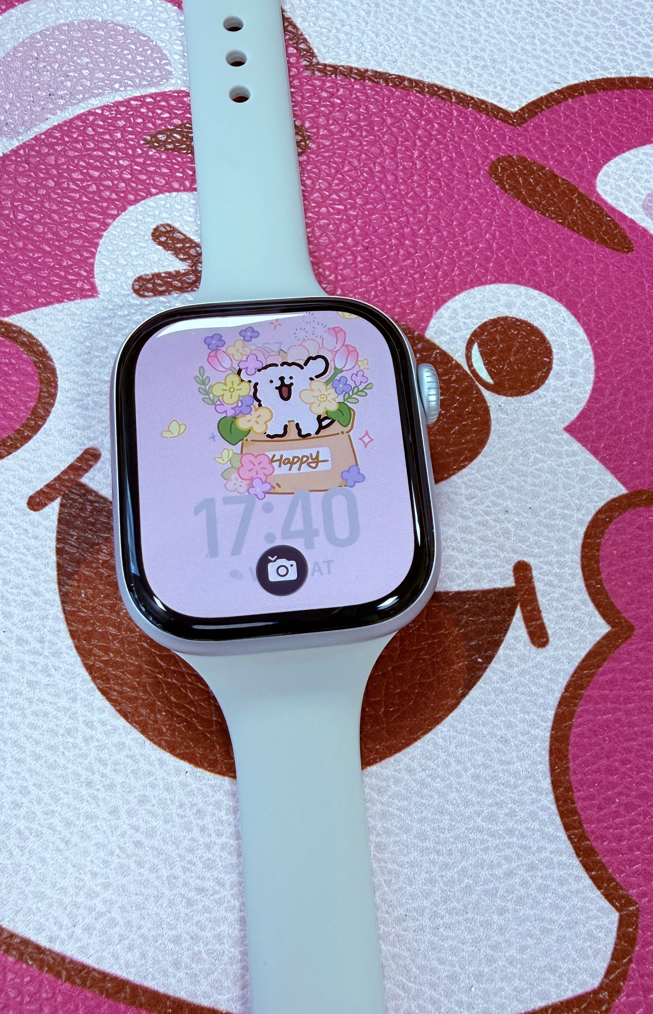 Apple/苹果 Watch S11 智能手表GPS款42毫米银色铝金属表壳雾紫色运动型表带S/M MEUT4CH/B 实拍图