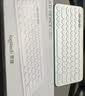 罗技（Logitech）时尚系列K390无线蓝牙键盘 超薄便携  K380升级版 白色 79键 实拍图