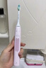 飞利浦（PHILIPS）声波电动牙刷钻石3系 5倍洁齿5种模式 洁净刷头*2 生日礼物送女友  HX5171/04粉 实拍图