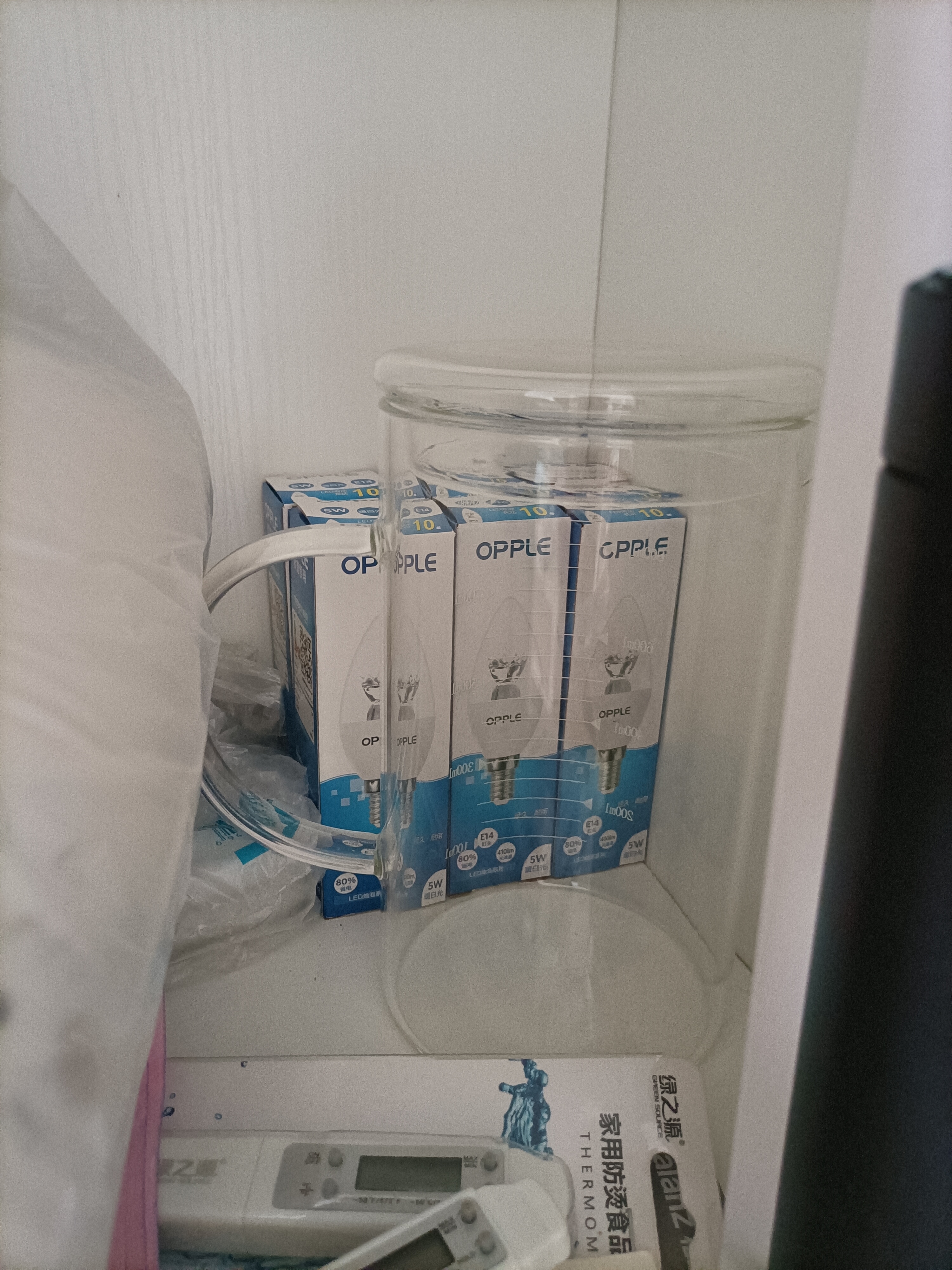 欧普照明（OPPLE）蜡烛泡led灯泡球泡水晶灯泡吊灯灯泡壁灯小螺口蜡烛泡螺旋 尖泡 5只装5W-暖白光【E14】精致白  暖白光 实拍图