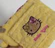 野兽派家居（tbh）HelloKitty夏日冒险岛系列毛巾化妆包大容量收纳包便携手提包 Hello Kitty毛巾布收纳包 方形 黄色豹纹 小号 实拍图