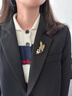 赫莲娜HR高端女士胸针高档女轻奢大气胸花西服七夕情人节礼物送女友老婆 H-X296 穗穗平安胸针 晒单实拍图