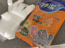 妙洁 一次性手套食品级PE加厚塑料厨房用餐桌野炊100只装 实拍图