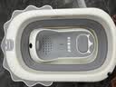 世纪宝贝（babyhood）小狮子浴盆 无线感温婴儿洗澡盆宝宝折叠盆 加大加厚带浴架 实拍图