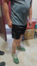 艾伦伯顿（Alen Botun）运动服套装男冰丝t恤跑步速干衣短袖夏季短裤健身训练羽毛球服 灰色两件套【冰丝 速干 透气】 XL 【130-145斤】 实拍图