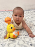 COOKSS儿童玩具电动特技顶球鸭子360°旋转灯光音乐宝宝婴幼儿抬头训练 实拍图