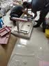 读书郎儿童学习书桌椅套装可升降中小学生桌椅子写字家用课桌香草蓝T12 1.2米楹木桌+四层容量+追背椅 粉 实拍图
