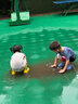 牧萌儿童雨鞋男童女童防水立体宝宝防滑耐磨卡通雨靴 挖掘机恐龙 17码 实拍图