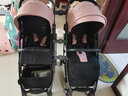 TianRui 双胞胎婴儿推车可坐可躺可折叠可拆分二胎车双人手推车宝宝bb车 Fun6代 -摩卡绿 双胞胎 实拍图