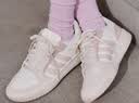 adidas ENTRAP美式校园风运动少年感复古篮球风板鞋男女阿迪达斯   白色/粉色   36 实拍图