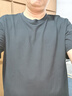 京东京造百万热销男士t恤短袖女夏季新款40支新疆棉舒适休闲打底衫黑2XL 实拍图