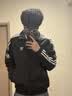 adidas宽松日常舒适运动夹克外套男女春季新款阿迪达斯官方三叶草   黑色（推荐选大一码)   M 实拍图