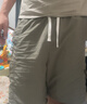 Wassup Sohot短裤男夏季冰丝凉感工装裤男潮流休闲五分裤 军绿色 2XL 实拍图