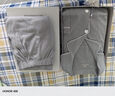 七匹狼（SEPTWOLVES）睡衣男纯棉抗菌家居服男士睡衣夏季全棉高档内衣可外穿大红色套装 浅灰色-100%棉抑菌家居套装 L (170) 推荐体重120-140斤 实拍图