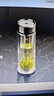 万象（WANXIANG）双层玻璃杯商务办公V148RL车载便携男士家用370ML大容量泡茶水杯 实拍图