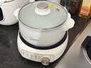 美的（Midea）电煮锅 电火锅 电热锅 电炒锅 分体式可拆洗 2.6L小电锅 学生宿舍多功能锅泡面锅 XZC2088S 配蒸笼 实拍图
