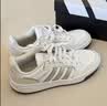 adidas ENTRAP美式校园风运动鞋少年感复古篮球风板鞋阿迪达斯 米白色/灰色   37 实拍图