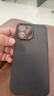 奶小鸭 适用苹果13pro手机壳 iphone13pro保护套镜头全包超薄透明磨砂防摔软壳男女款 深空黑 实拍图