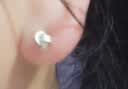 奇遇朵拉925银针耳钉开学礼物百搭日常如意结独特耳钉养耳洞女 实拍图
