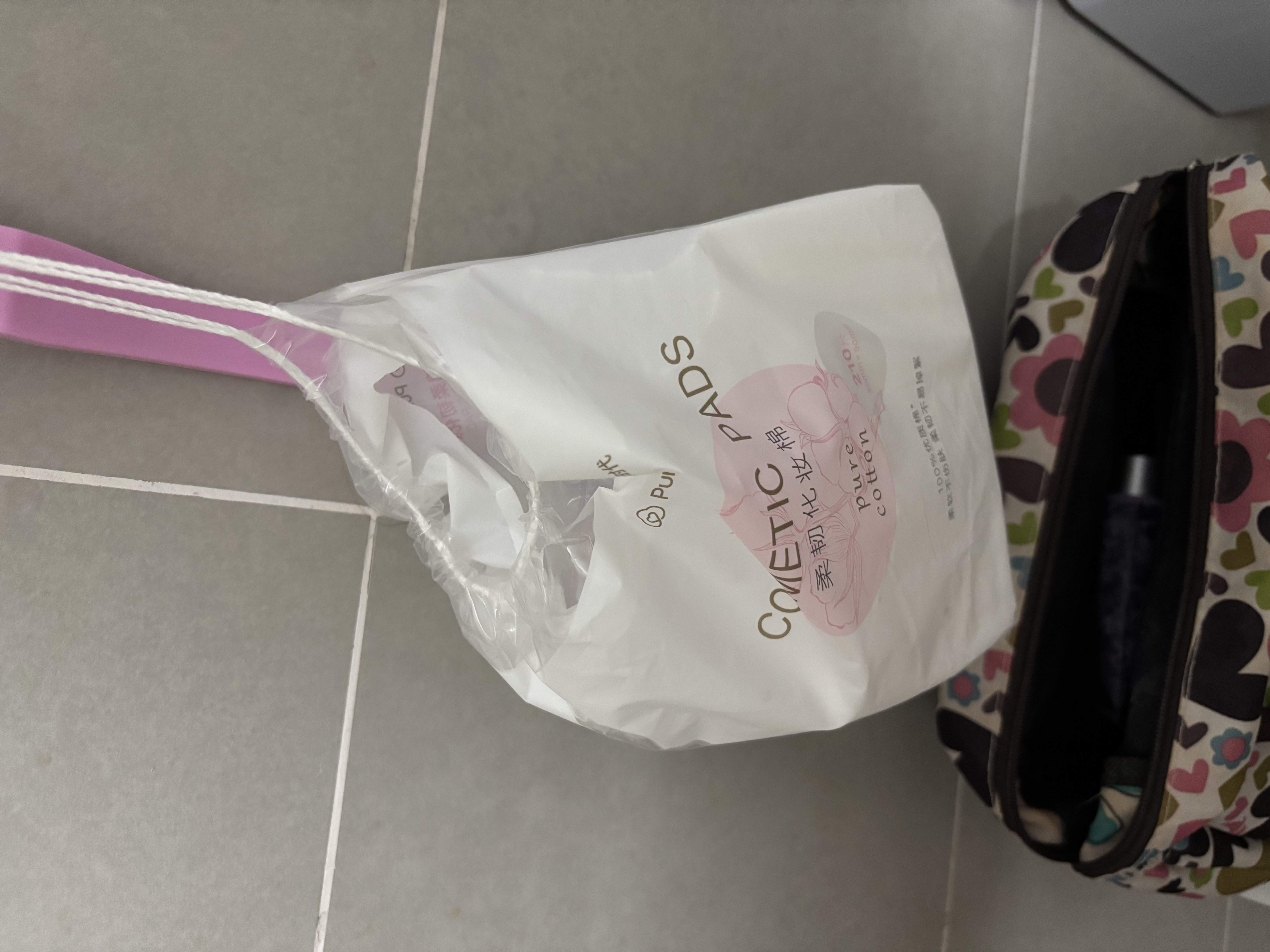 全棉时代化妆棉卸妆棉片湿敷不掉絮纯棉擦脸巾210片x3包 实拍图