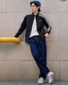adidas休闲舒适三条纹立领夹克外套男装秋季阿迪达斯官方轻运动 黑色/白（推荐选大一码）   S 实拍图