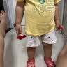印品棉棉屋儿童纯棉短裤夏季薄款竹节棉男女宝宝中裤休闲裤婴幼儿沙滩裤全棉 鲸鱼帆船组 短裤3件装 100 （两用档） 实拍图